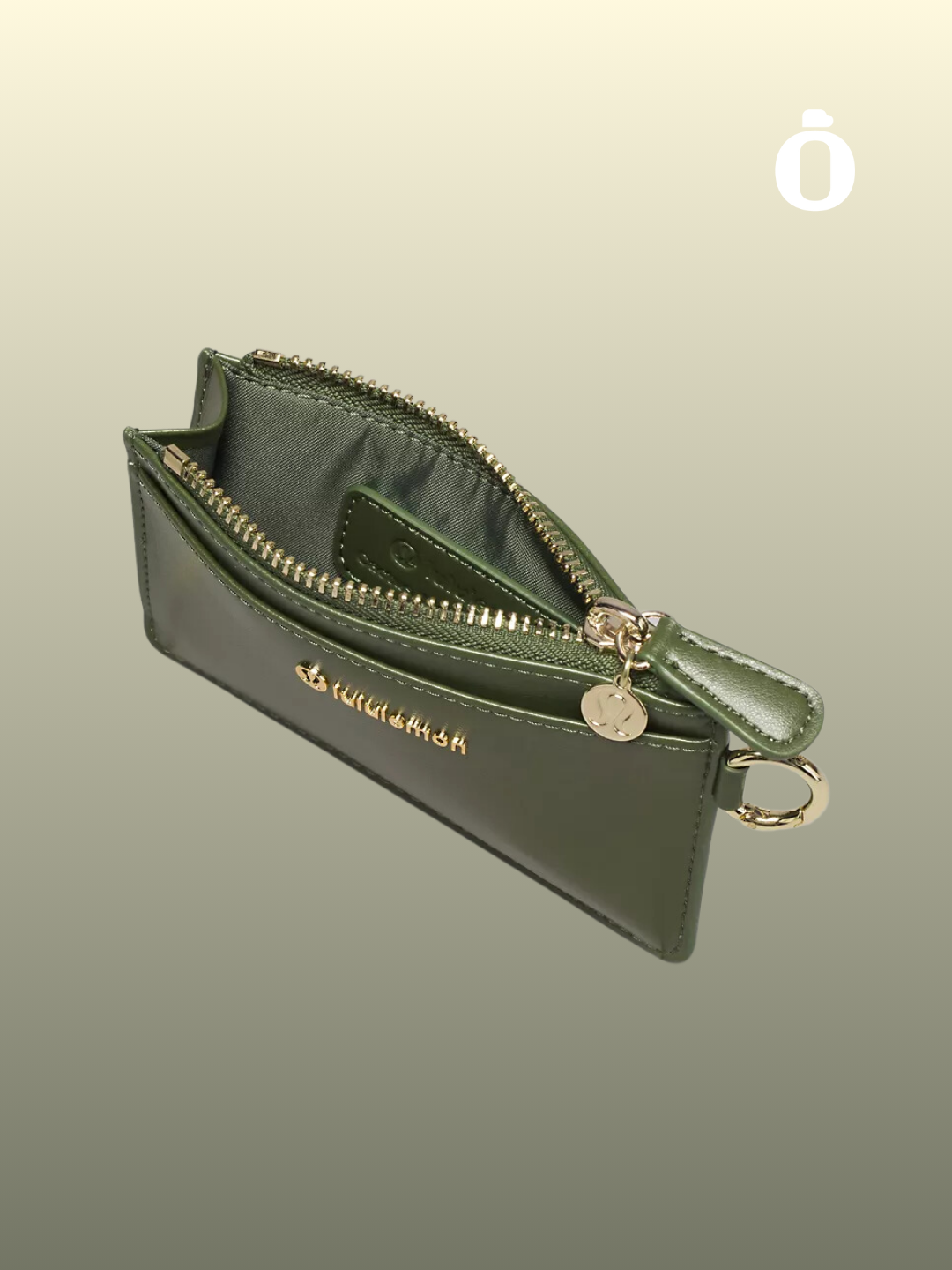 Lululemon | Cactus Material Card Case | Barracks Green/Gold