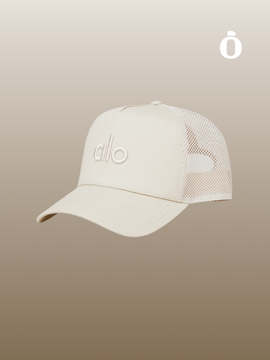 Alo | District Trucker Hat | Bone