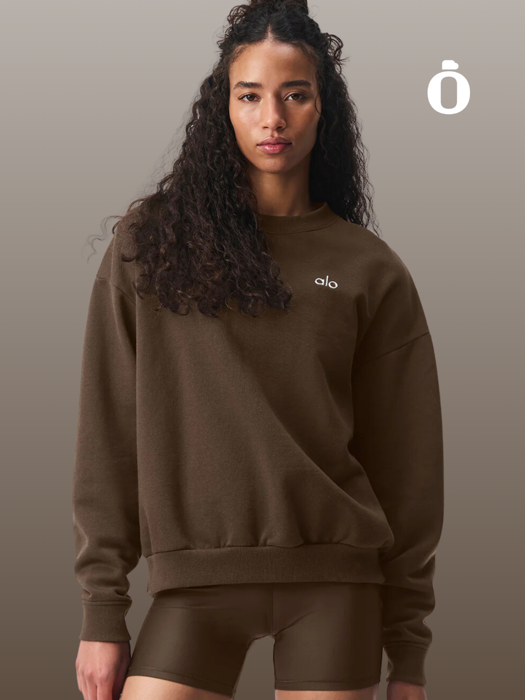 Alo | Accolade Crew Neck Pullover | Espresso