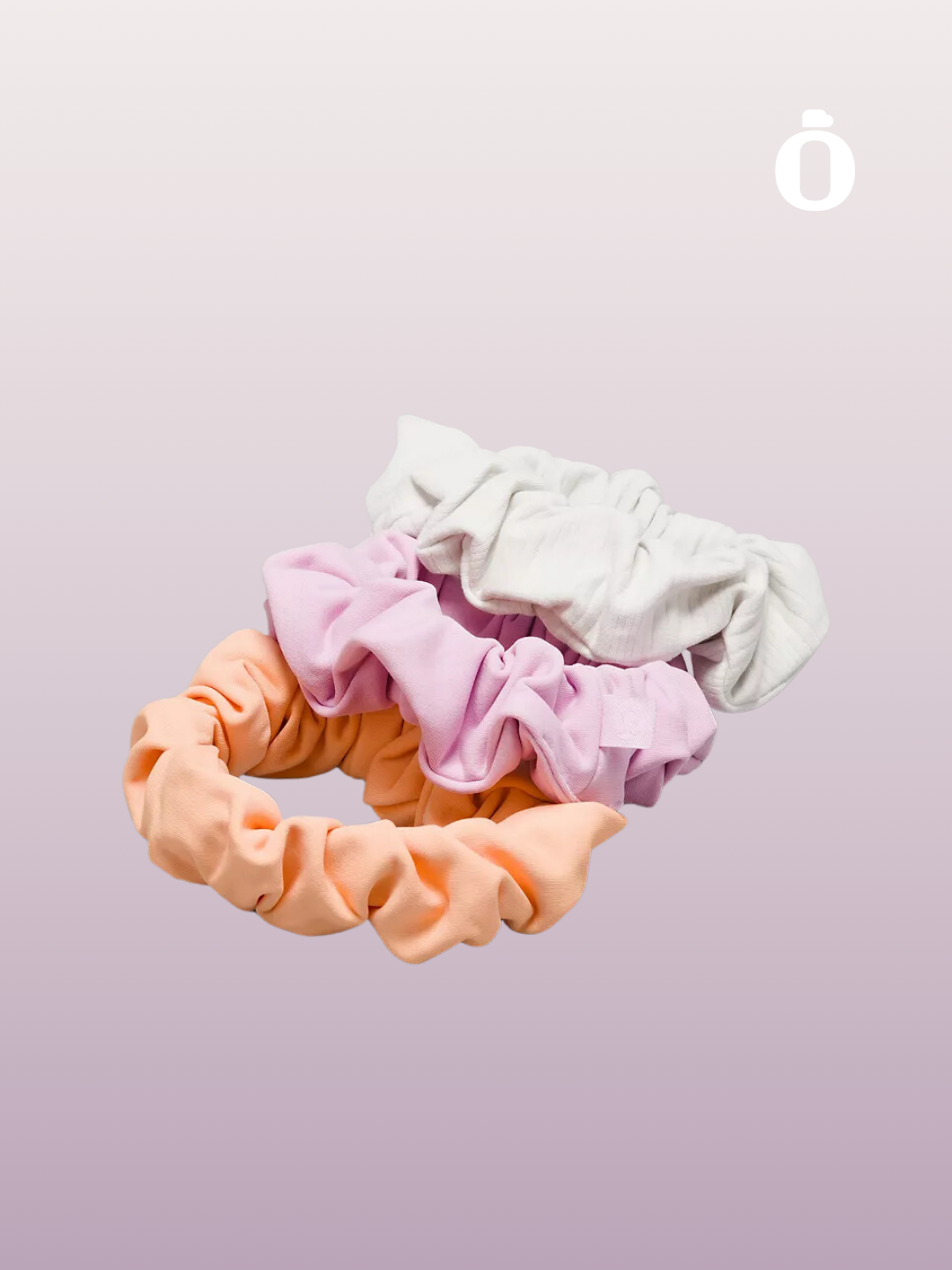 Lululemon | Uplifting Scrunchies Nulu 3 Pack | Peach Bellini/Vitapink/Nimbus