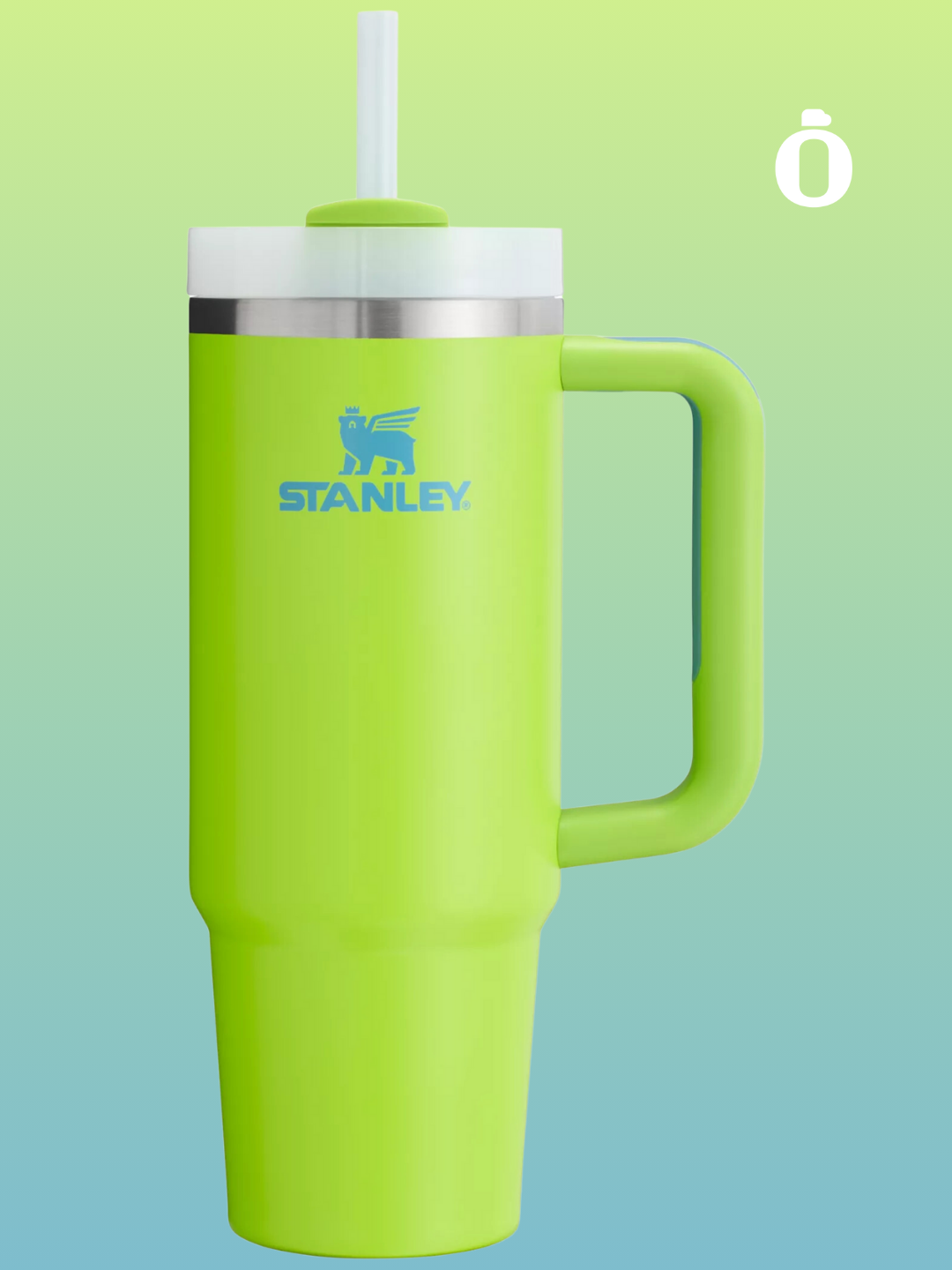 Stanley The Quencher H2.0 Flowstate Tumbler Heat Wave Collection | 30 Oz | Bright Lime