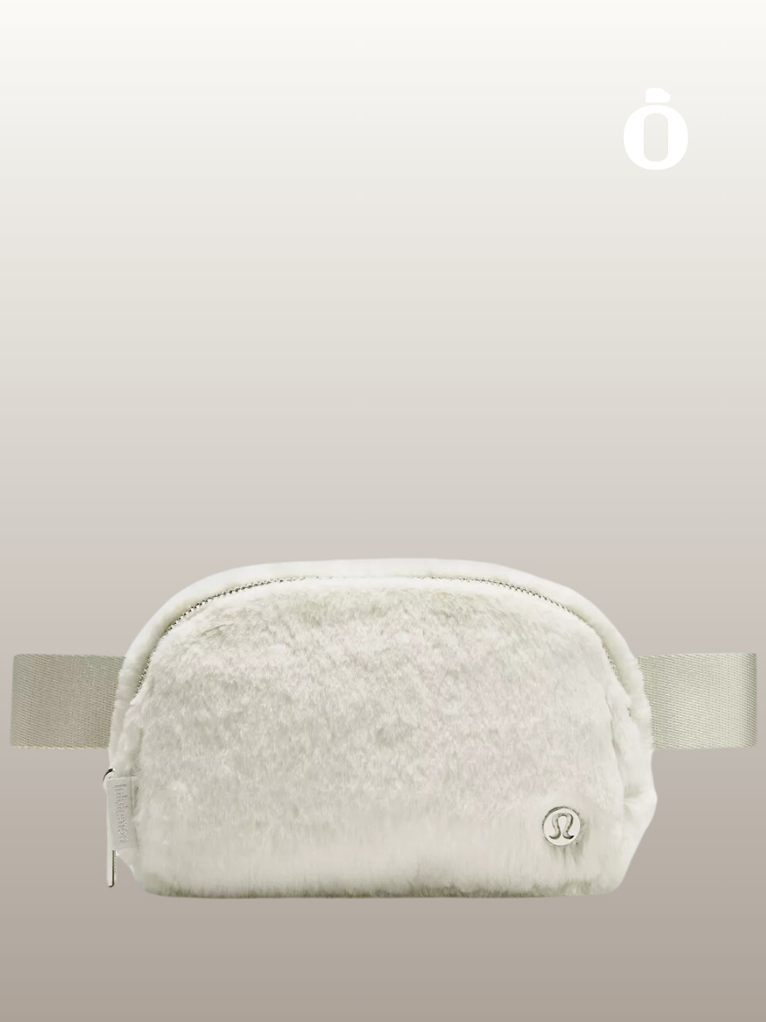 Lululemon | Everywhere Belt Bag 1L Plush Fleece | Bone/Silver