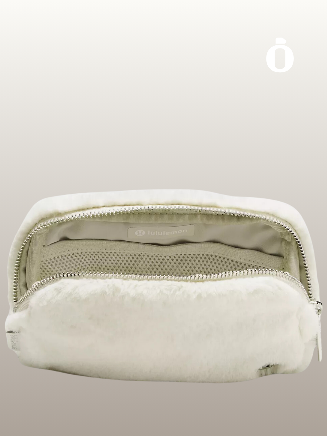 Lululemon | Everywhere Belt Bag 1L Plush Fleece | Bone/Silver