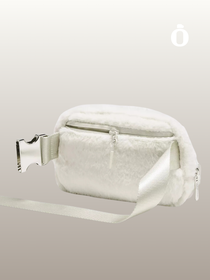 Lululemon | Everywhere Belt Bag 1L Plush Fleece | Bone/Silver