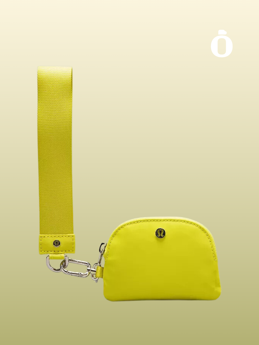 Lululemon | Dual Pouch Wristlet | Yellow Serpentine/Washed Yellow