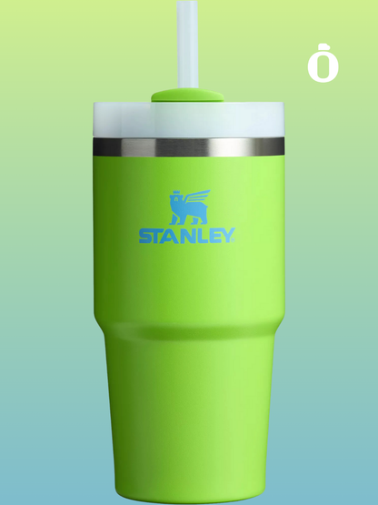 Stanley Quencher H2.0 Flowstate Tumbler Heat Wave Collection | 20 Oz | Bright Lime