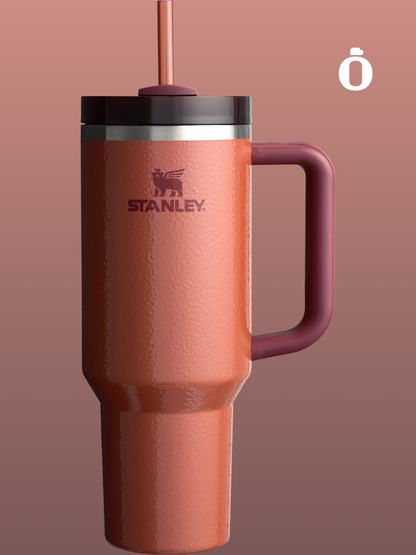 Stanley Quencher H2.0 Flowstate Tumbler Hammertone Homecoming Collection | 40 Oz | Hammertone Clay