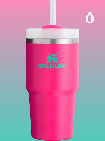 Stanley Quencher H2.0 Flowstate Tumbler Heat Wave Collection | 20 Oz | Passion Pink