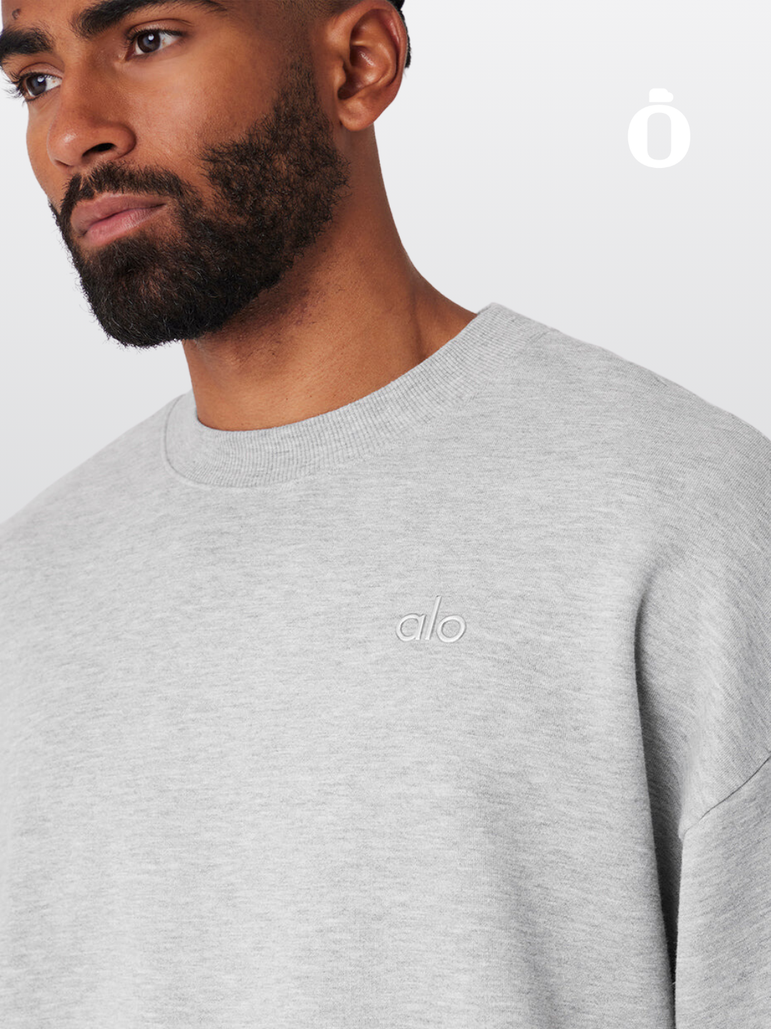 Alo | Accolade Crew Neck Pullover Men | Athletic Heather Grey