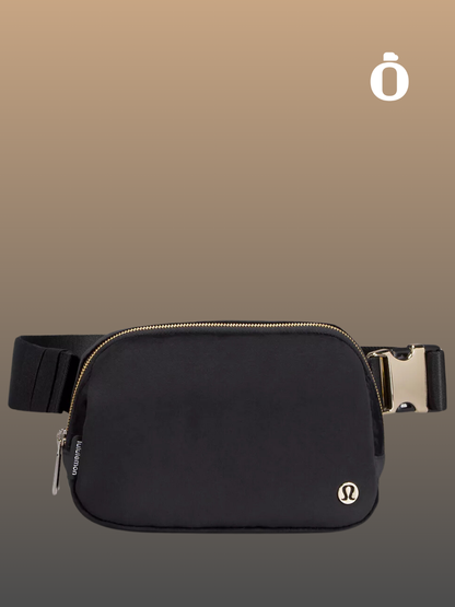 Lululemon | Everywhere Belt Bag 1L Velour | Black/Gold