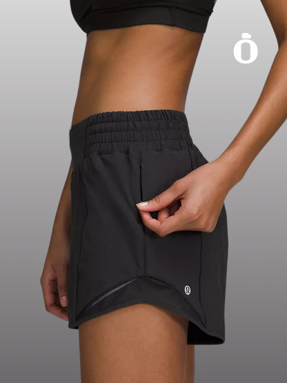 Lululemon | Hotty Hot High-Rise Lined Short 4" | Black