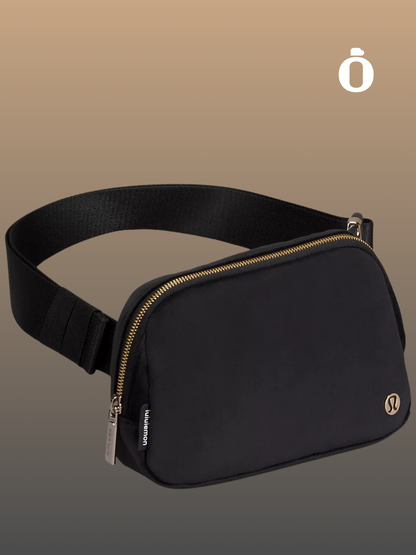 Lululemon | Everywhere Belt Bag 1L Velour | Black/Gold