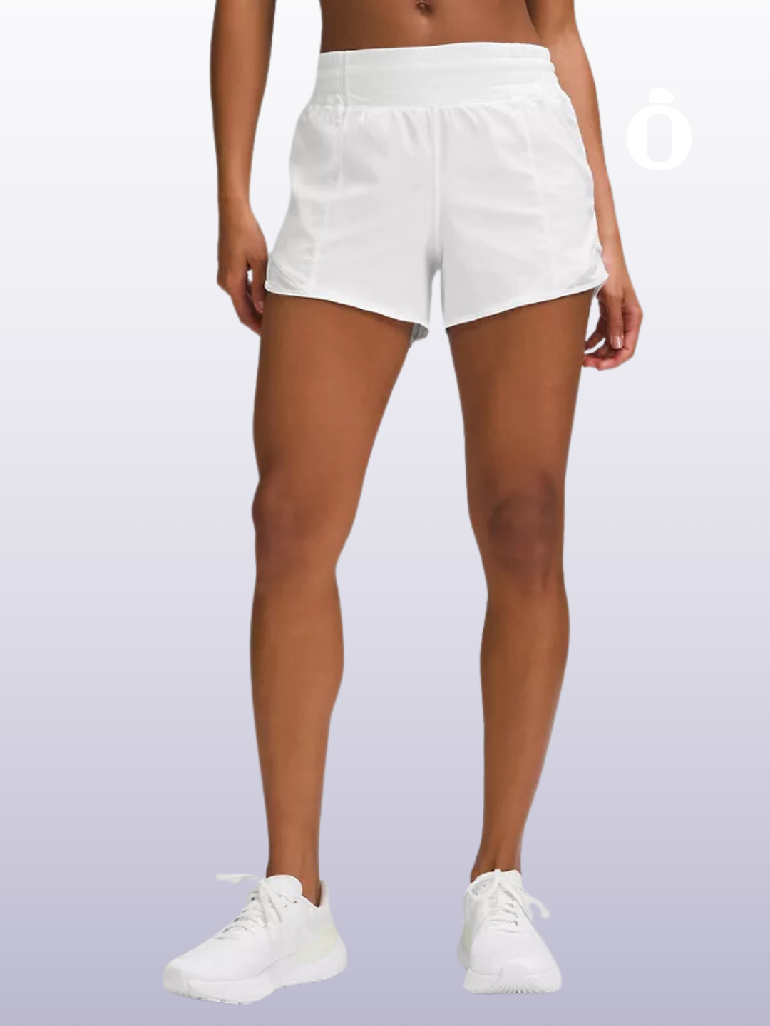 Lululemon | Hotty Hot High-Rise Lined Short 4" | White