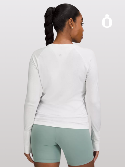 Lululemon | Swiftly Tech Long-Sleeve Shirt 2.0 Hip Length | White