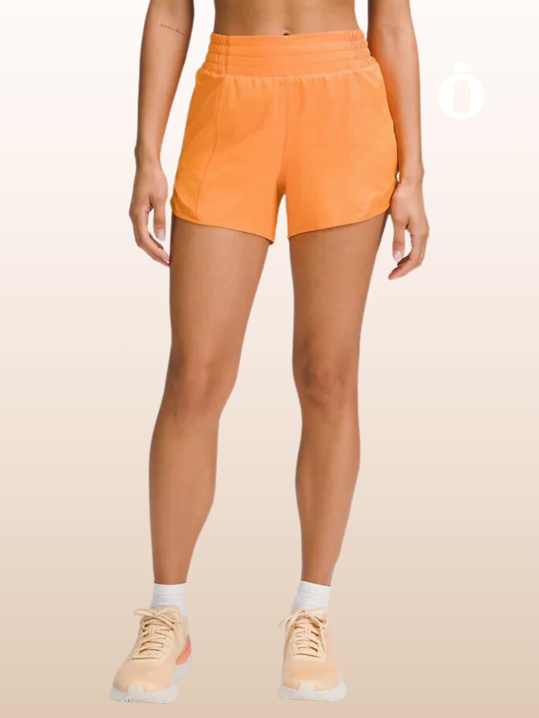 Lululemon | Hotty Hot High-Rise Lined Short 4" | Lit Orange