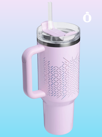 Stanley Winter Wonderland Collection Quencher H2.0 Flowstate Tumbler | 40 Oz | Icicle Gloss