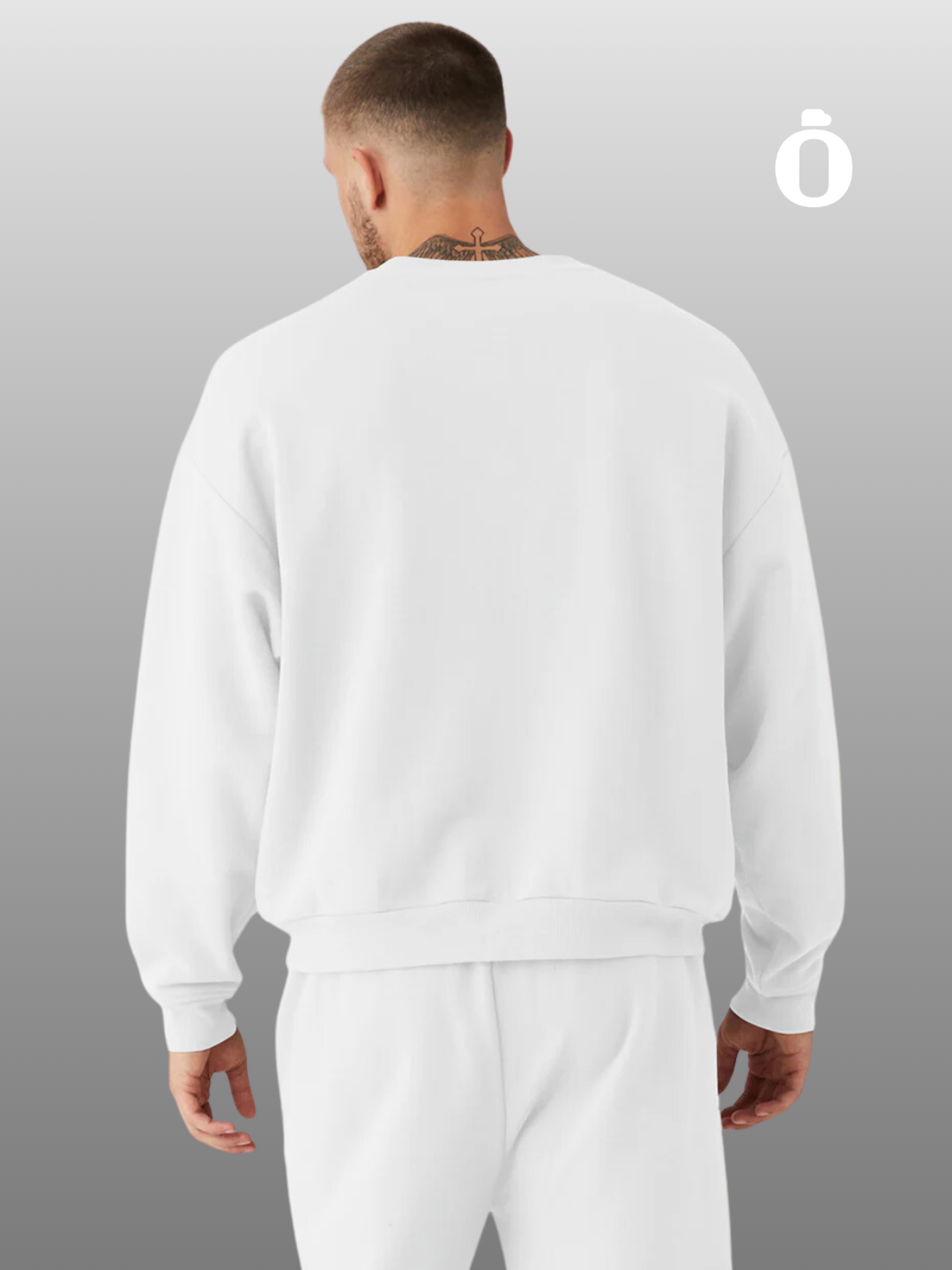 Alo | Accolade Crew Neck Pullover Men | White