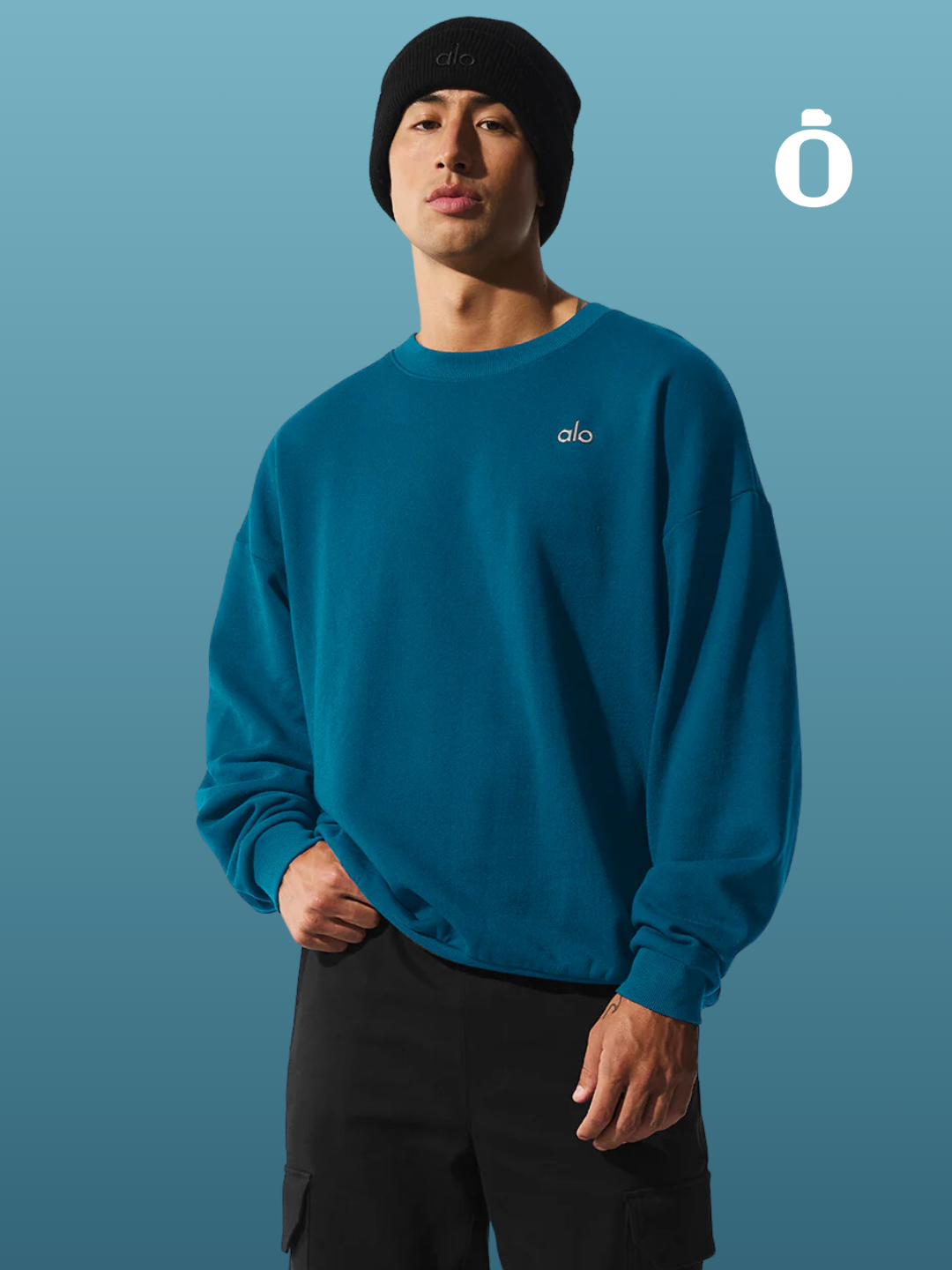 Alo | Accolade Crew Neck Pullover Men | Eclipse Blue