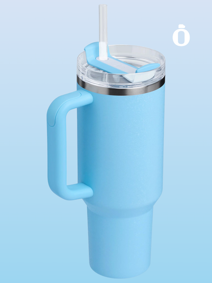 Stanley Winter Wonderland Collection Quencher H2.0 Flowstate Tumbler | 40 Oz | Powder Blue Crush