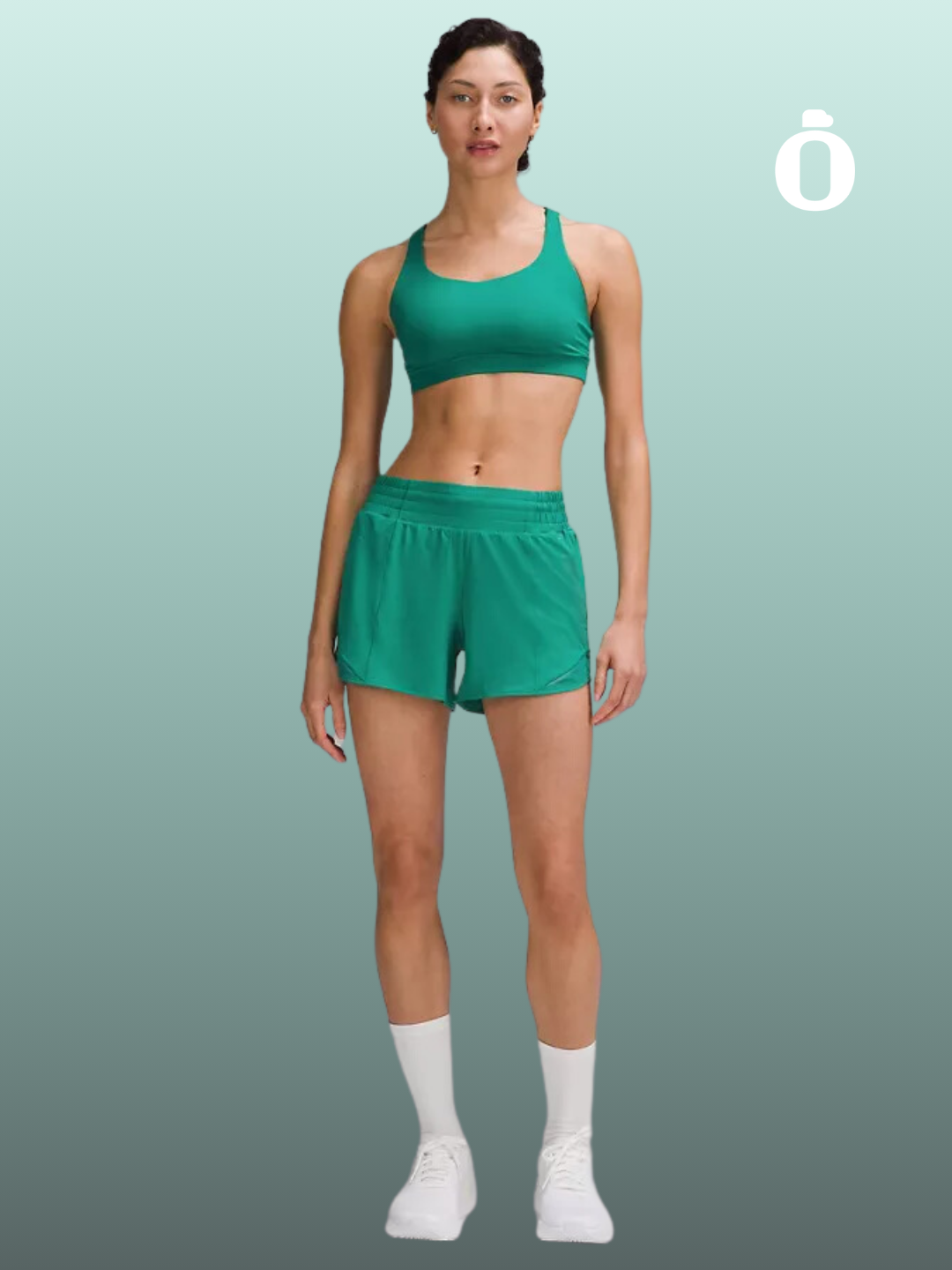 Lululemon | Hotty Hot High-Rise Lined Short 4" | Cascadia Green