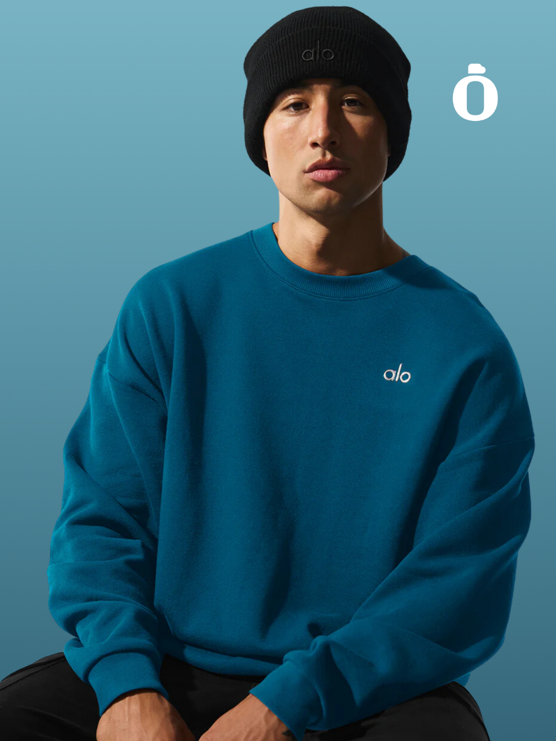 Alo | Accolade Crew Neck Pullover Men | Eclipse Blue