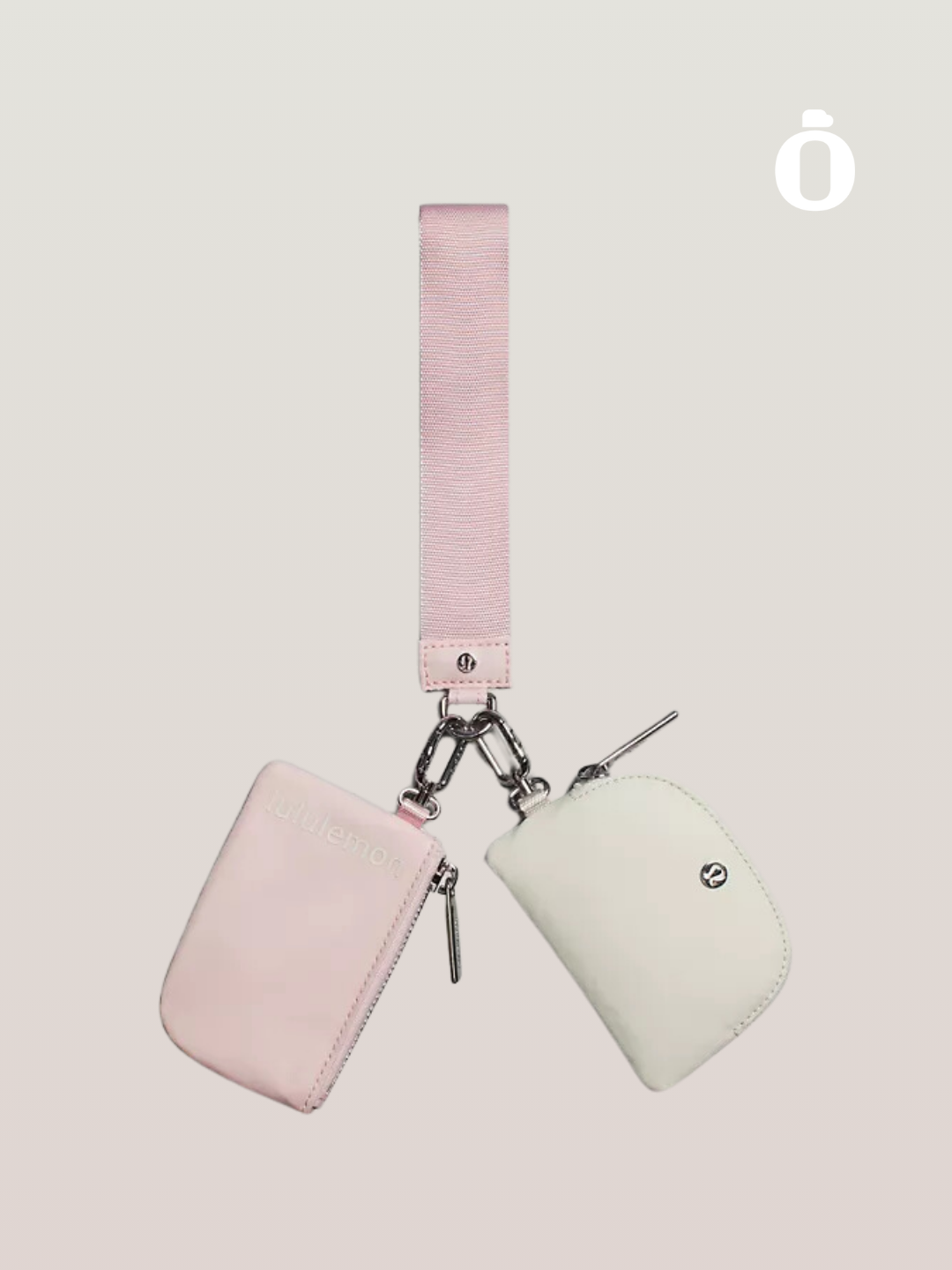 Lululemon | Dual Pouch Wristlet | Flush Pink/Bone