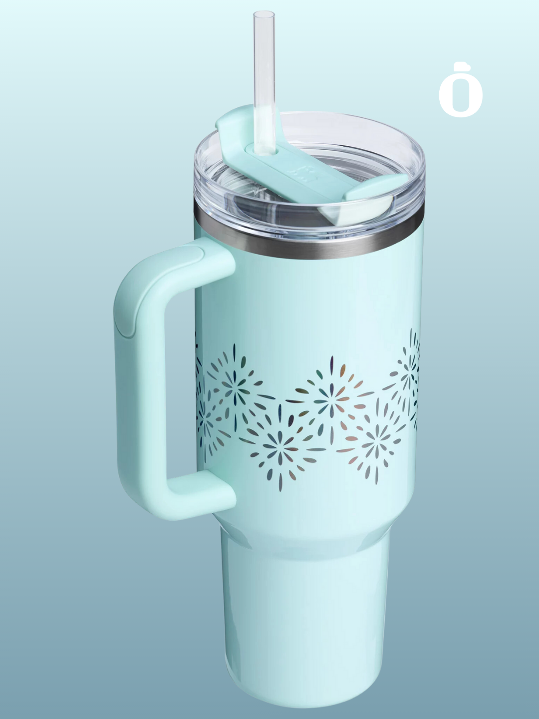 Stanley Winter Wonderland Collection Quencher H2.0 Flowstate Tumbler | 40 Oz | Seaglass Gloss