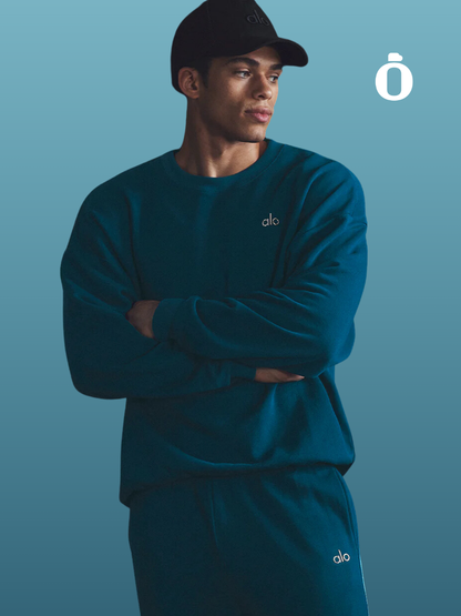 Alo | Accolade Crew Neck Pullover Men | Eclipse Blue