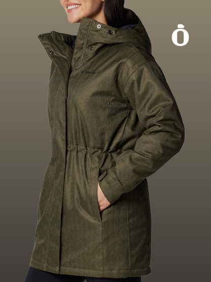 Columbia | Women's | Portland Point Parka | Stone Green