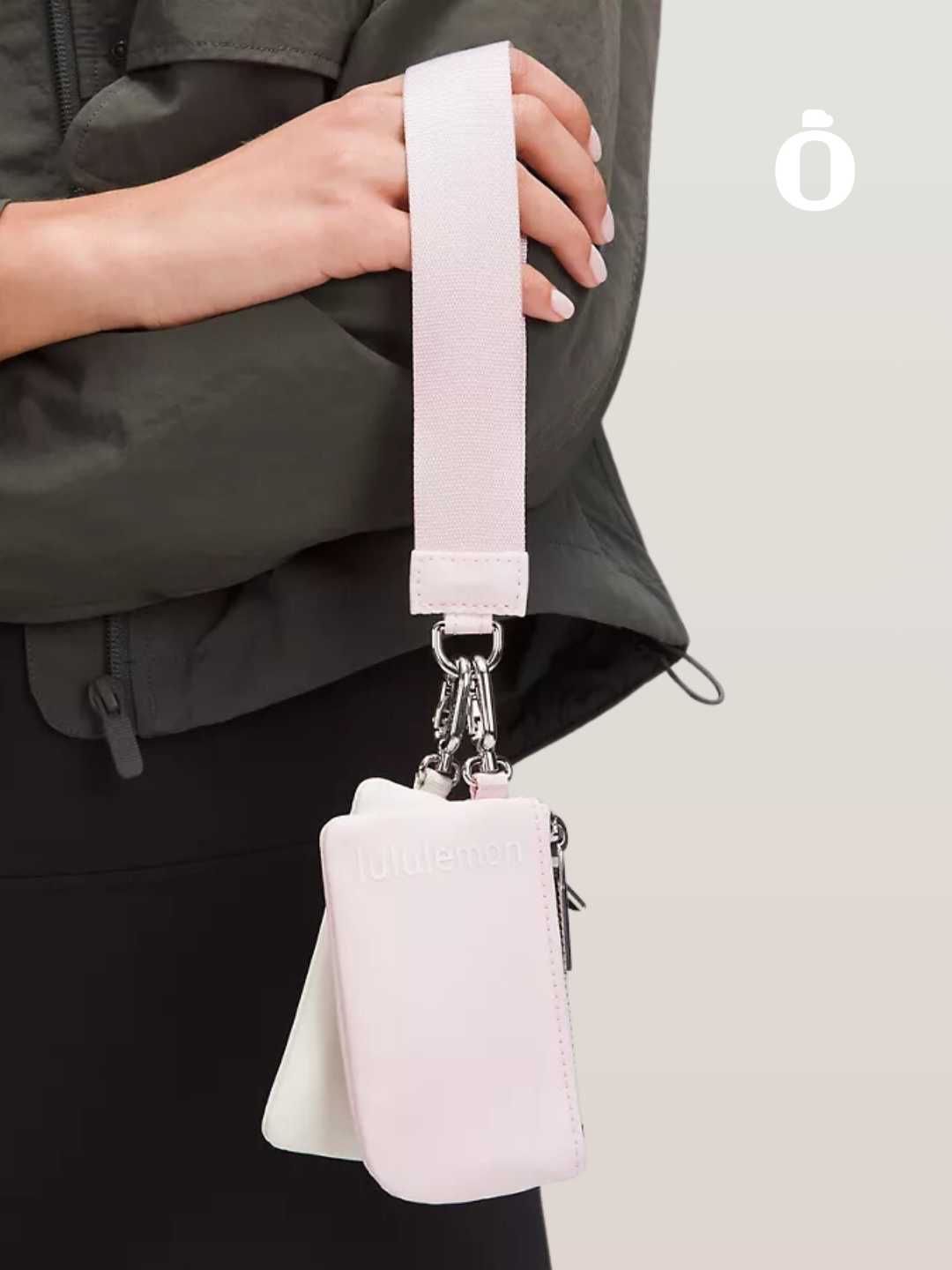 Lululemon | Dual Pouch Wristlet | Flush Pink/Bone