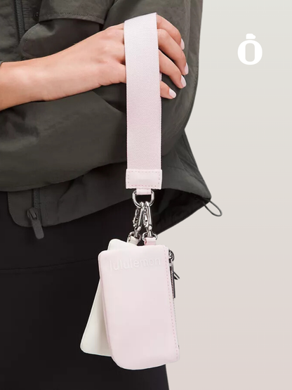 Lululemon | Dual Pouch Wristlet | Flush Pink/Bone