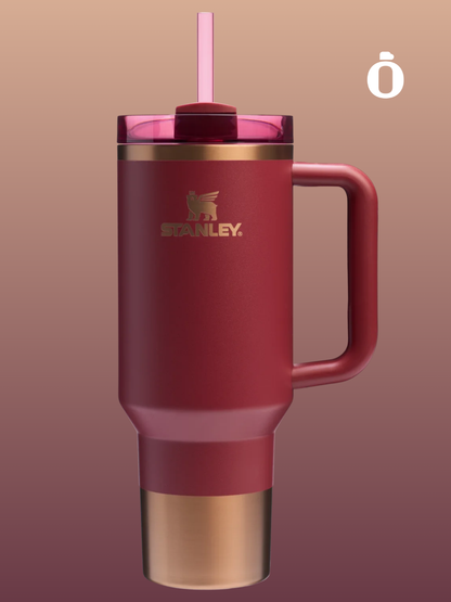 Stanley The Holiday Quencher H2.0 Flowstate Tumbler | 40 Oz | Gilded Pomegranate