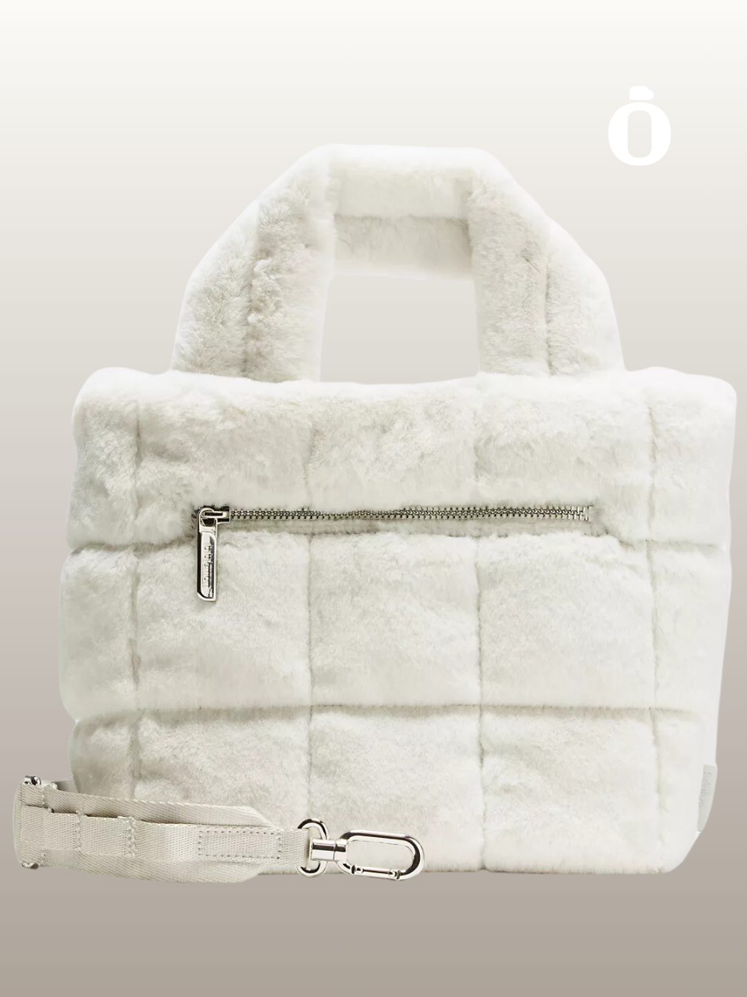 Lululemon | Quilted Grid Tote Bag Mini 5L Plush Fleece | Bone