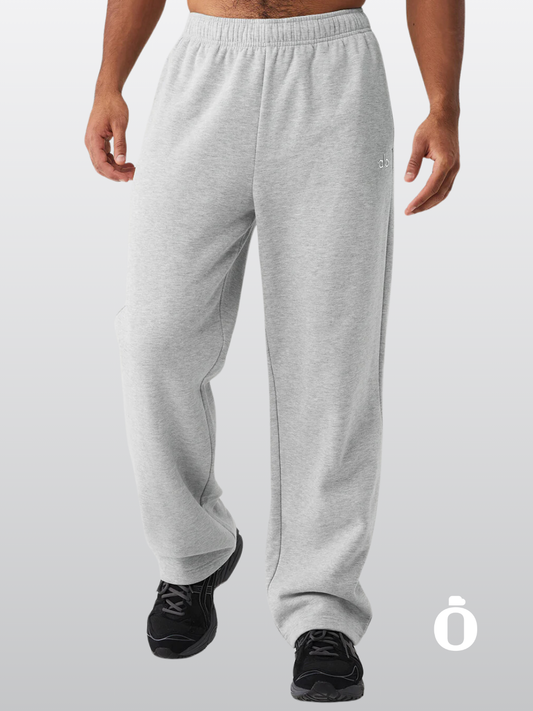 Alo | Accolade Straight Leg Sweatpant Men | Athletic Heather Grey