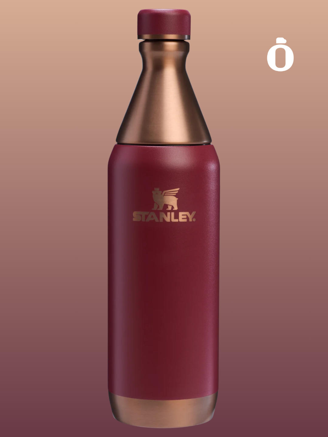 Stanley The Holiday All Day Slim Bottle | 20 OZ | Gilded Pomegranate