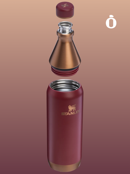 Stanley The Holiday All Day Slim Bottle | 20 OZ | Gilded Pomegranate