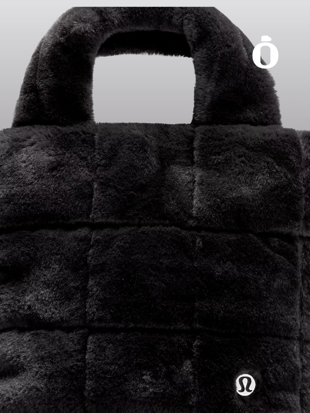 Lululemon | Quilted Grid Tote Bag Mini 5L Plush Fleece | Black