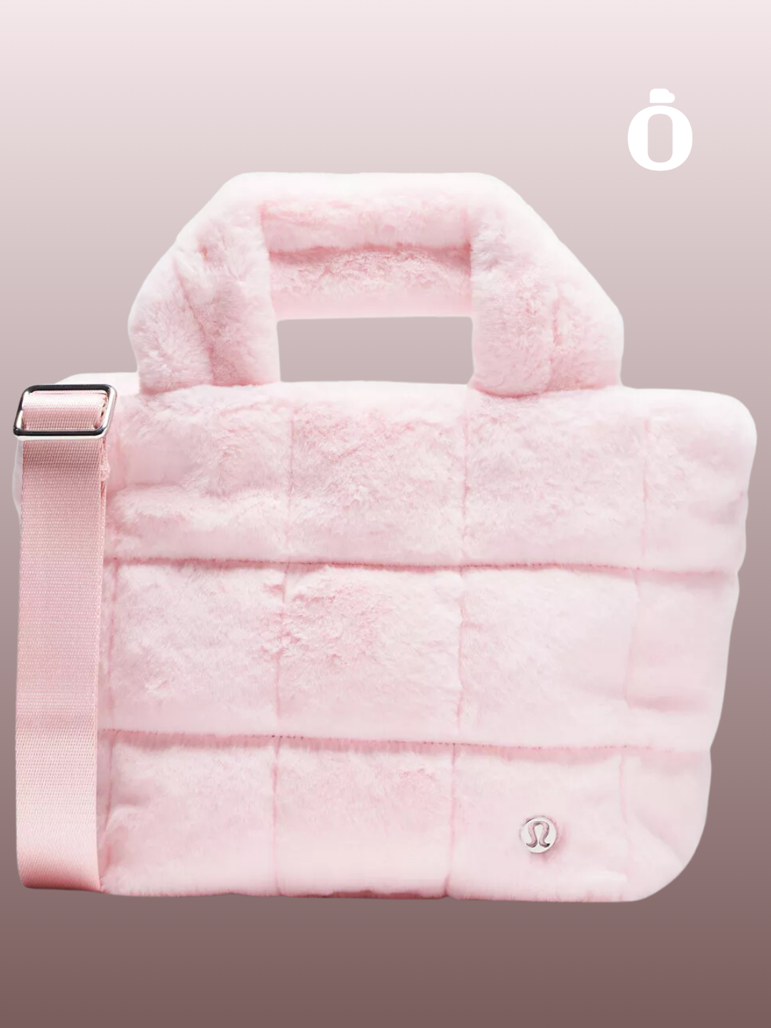 Lululemon | Quilted Grid Tote Bag Mini 5L Plush Fleece | Strawberry Milkshake