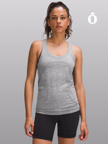 Lululemon | Swiftly Tech Racerback Tank Top 2.0 Hip Length | Slate/White