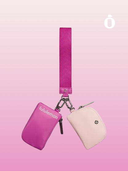 Lululemon | Dual Pouch Wristlet | Pow Pink Tone/Flush Pink