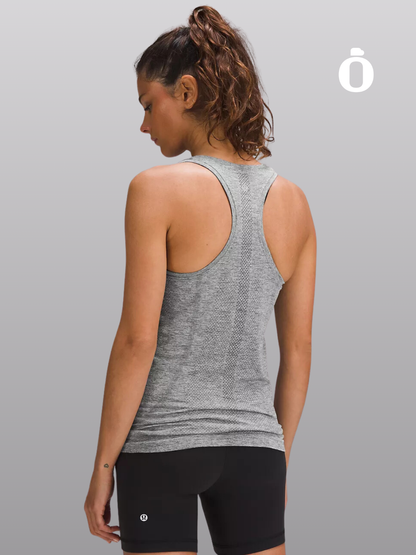 Lululemon | Swiftly Tech Racerback Tank Top 2.0 Hip Length | Slate/White