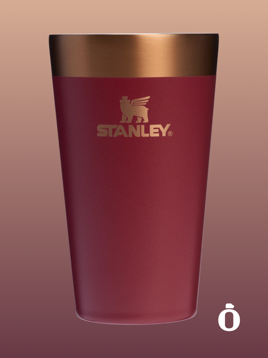 Stanley The Holiday Stay-Chill Stacking Pint | 16 Oz | Gilded Pomegranate