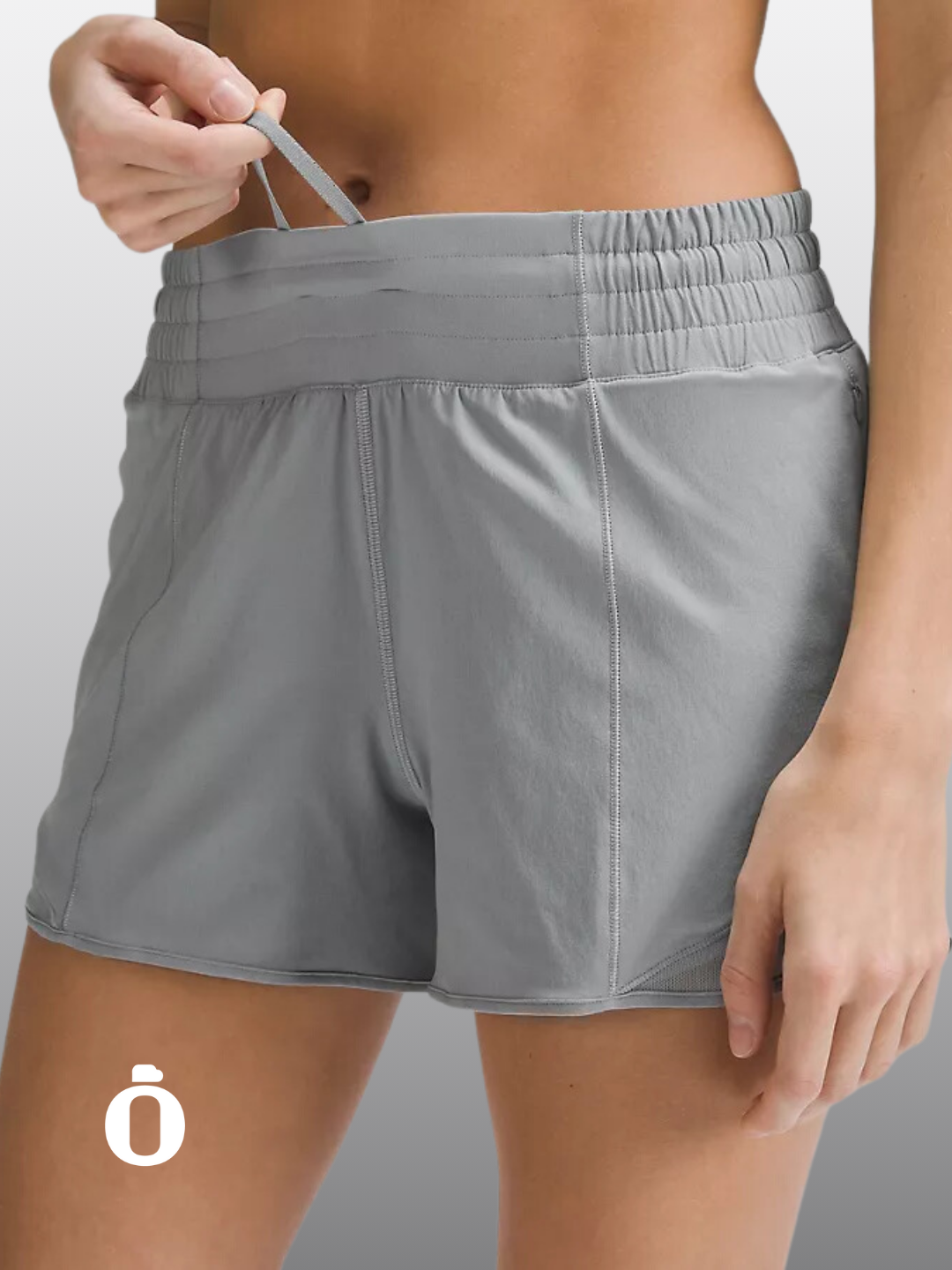 Lululemon | Hotty Hot High-Rise Lined Short 4" | Rhino Grey