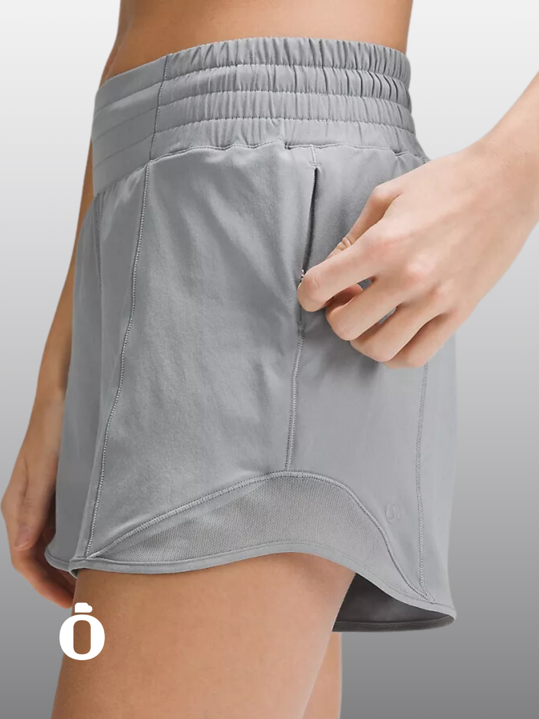 Lululemon | Hotty Hot High-Rise Lined Short 4" | Rhino Grey