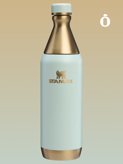 Stanley The Holiday All Day Slim Bottle | 20 OZ | Gilded Celadon