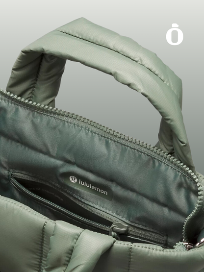 Lululemon | Quilted Grid Tote Bag Mini 5L | Grey Eucalyptus