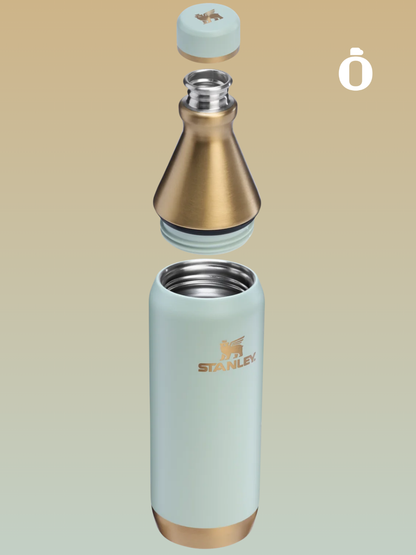 Stanley The Holiday All Day Slim Bottle | 20 OZ | Gilded Celadon