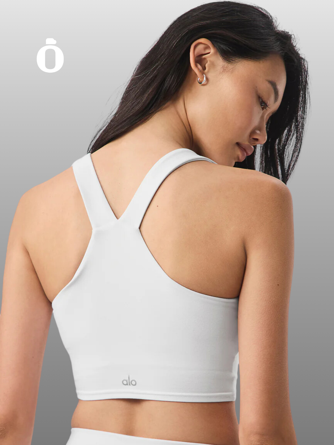 Alo | Airbrush Real Bra Tank | White