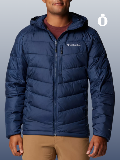 Columbia | Men's | Labyrinth Loop Hooded Puffer Jacket | Collegiate Navy