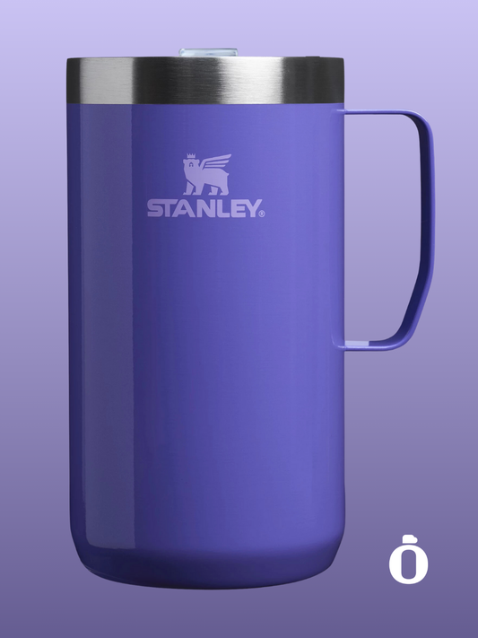 Stanley Winter Wonderland Collection Hot Camp Mug | 24 Oz | Dahlia Shimmer